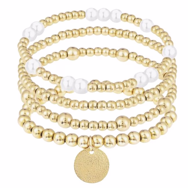 pearl gold braclet
