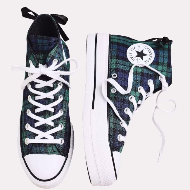 plaid converse allstars