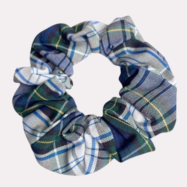 plaid hair scrunchie