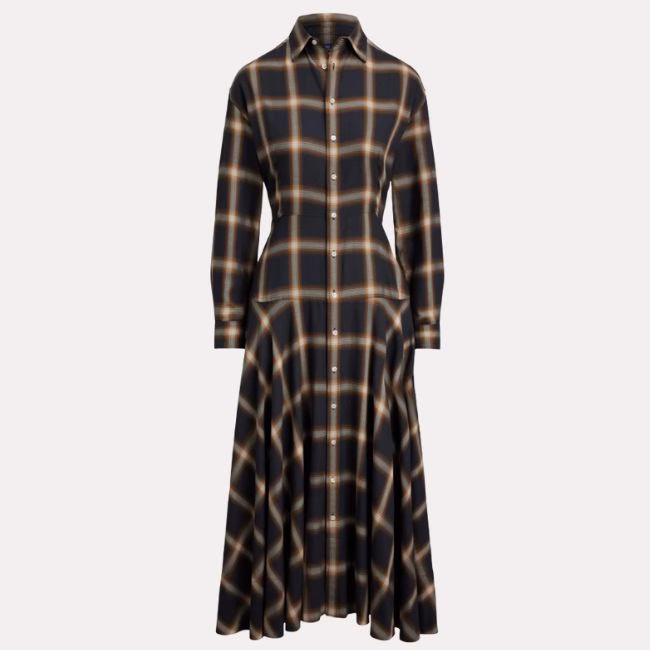polo ralph lauren plaid shirtdress