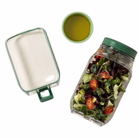 salad resusable mason jar