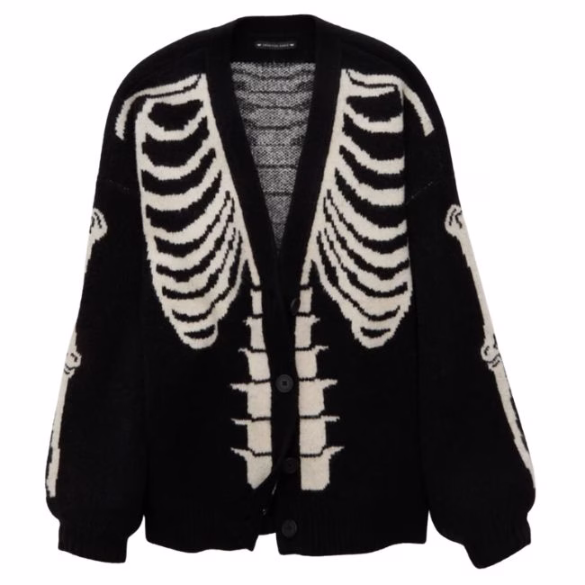 skeleton cardigan