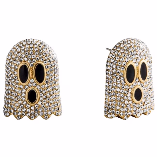 sparkly ghost earrings
