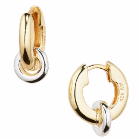 two tone earrings