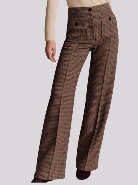 brown houndstooth pants