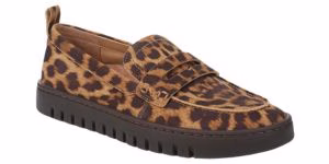 cheetah penny loafers
