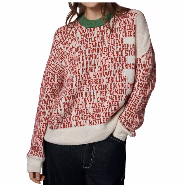 holiday graphic sweater