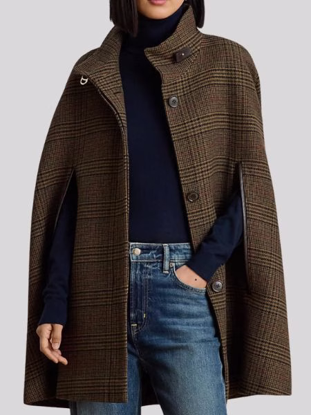 houndstooth cape