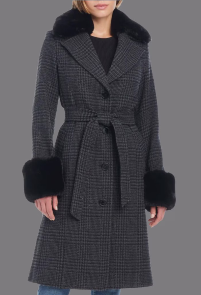 kate spade houndstooth coat