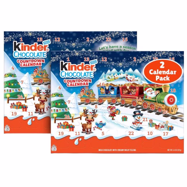 kinder chocolate advent calendar