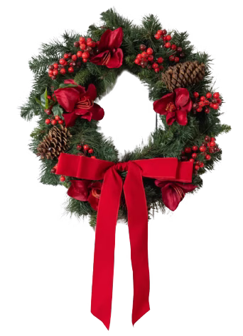 lush christmas wreath