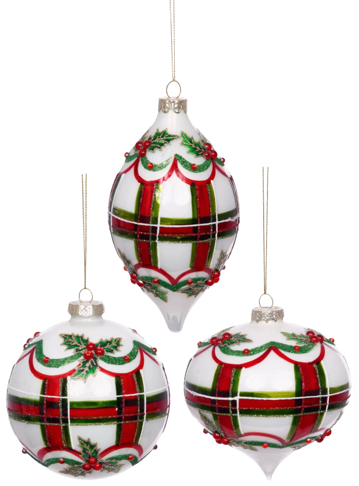 mark roberts glass ornaments