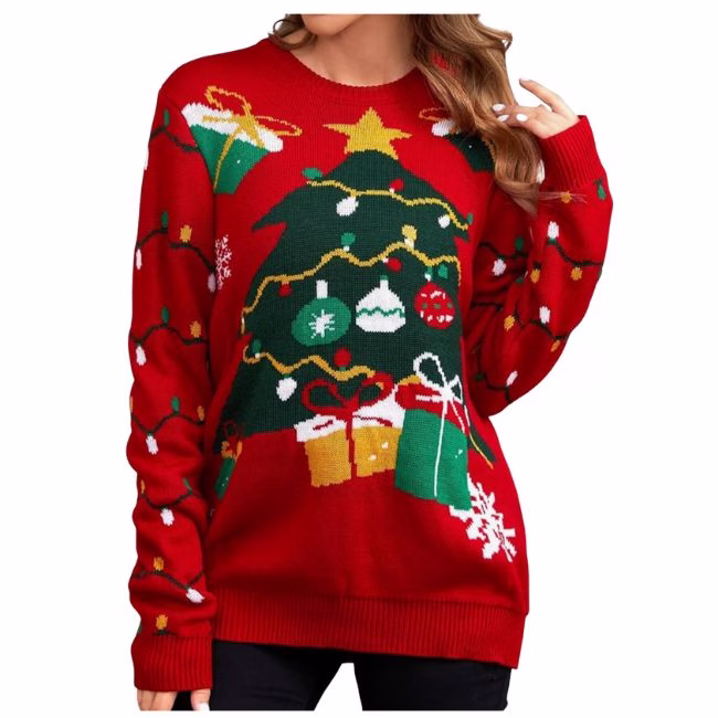 red christmas sweater