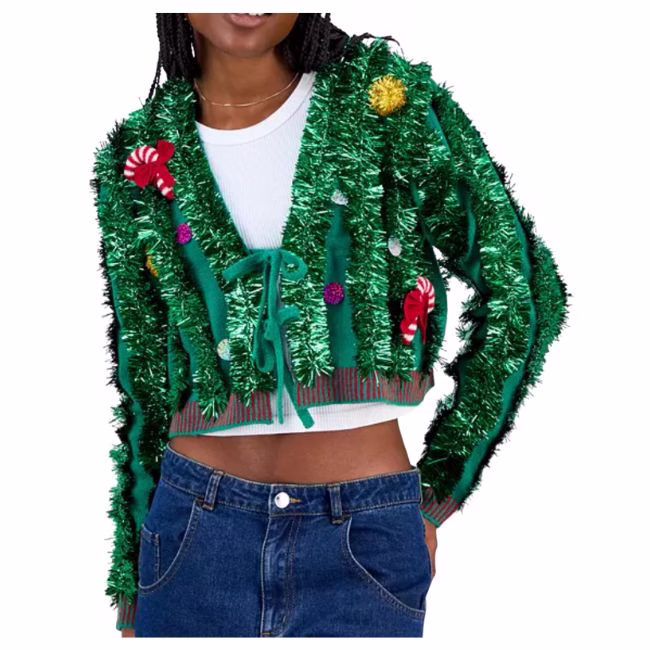 tinsel cardigan