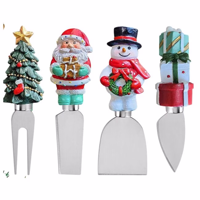 Christmas Cheese Knives