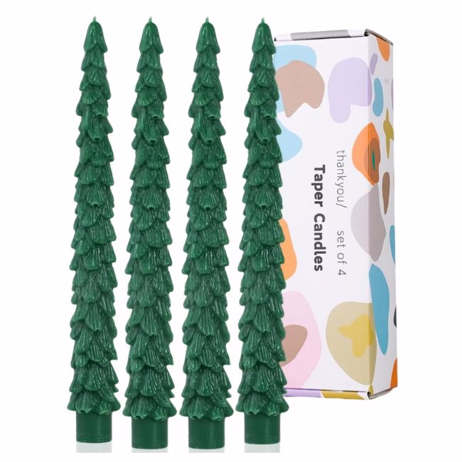 christmas tree candle sticks