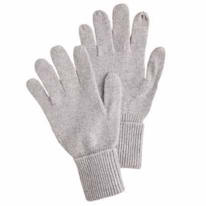 gray cashmere gloves
