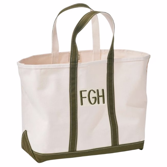 llbean personalized boat and tote