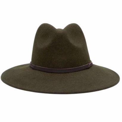 olive green fedora