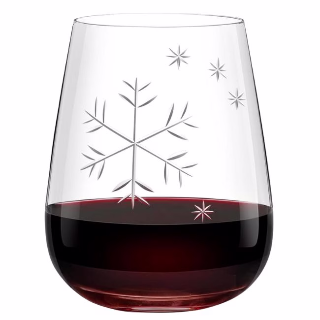 snowflake wine glasses