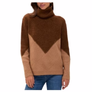 Tuckernuck Brown Diamond Turtleneck Sweater