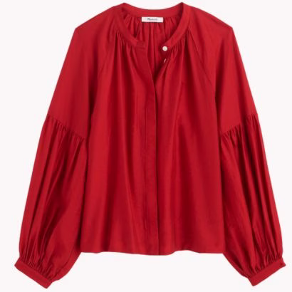 Valentine's Day Red Blouse