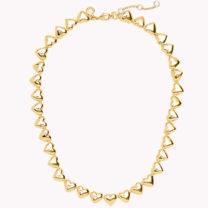 beaded heart necklace