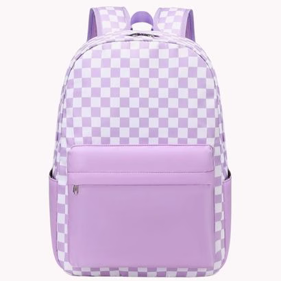 checkered backpack