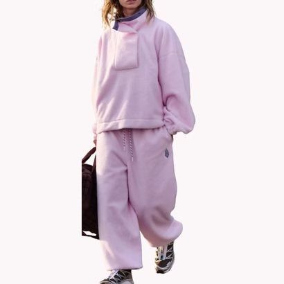 free people role call pink tracksuit set