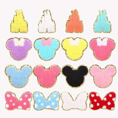 mousehead chenille patches