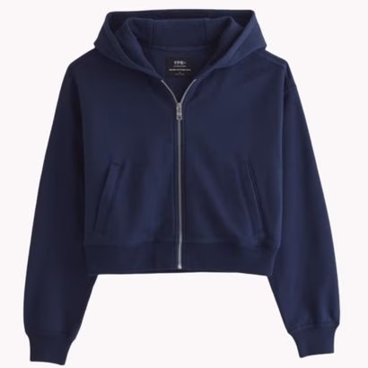 navy zip up hoodie