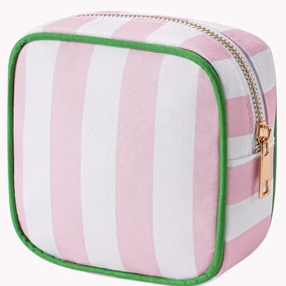 small stripe cosmetic bag stoney clover lane dupe