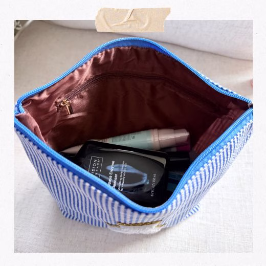 stoney clover lane make up bag showing inside 2