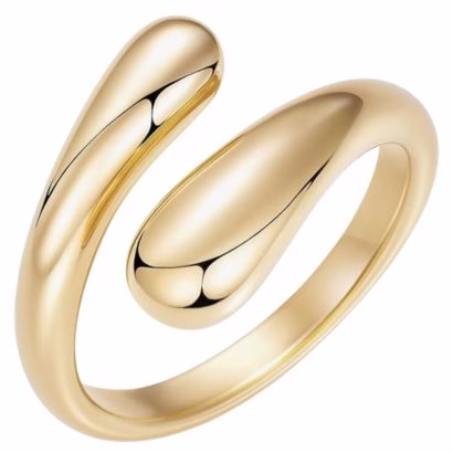 Chunky gold statement ring