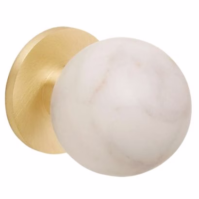 Marble and Brass Knobs