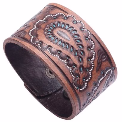 Print Leather Cuff
