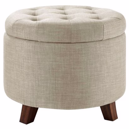 round storage ottoman