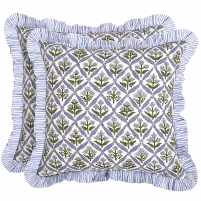 Block Print Pillow Covers