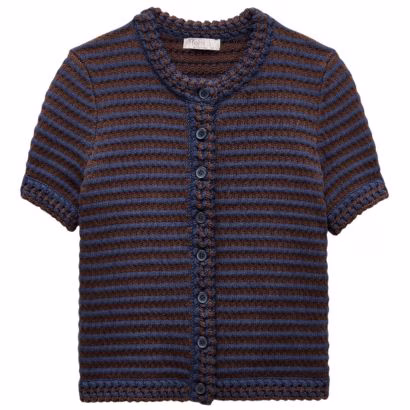 Crochet Short Sleeve Cardigan