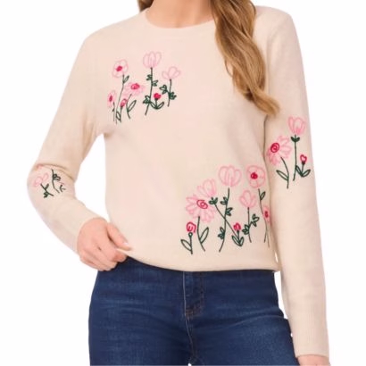 Embroidered Crewneck