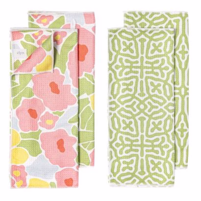Floral Microfiber Kitchen Towels