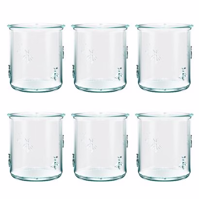 Green Italian drinking glasses