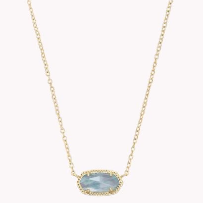 Kendra Scott Emery Necklace in Blue and Gold