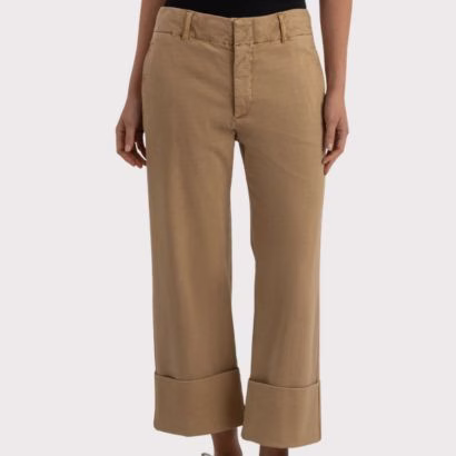 Khaki Cropped Pants