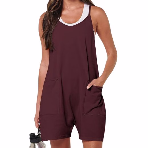 Maroon Romper
