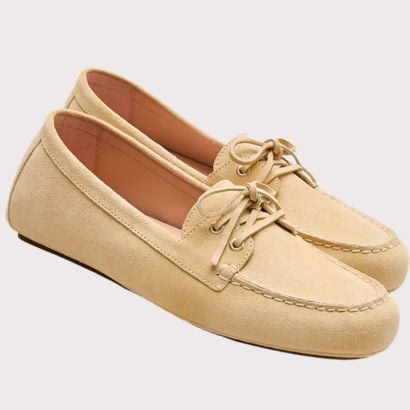 Tan driving loafers