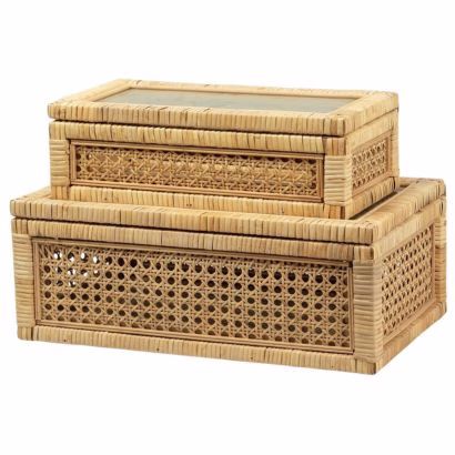Wicker Decorative Boxes