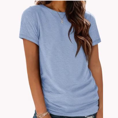 basic blue t shirt