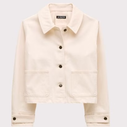canvas cream boat jacket