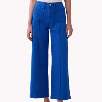 cobalt blue ankle length jeans